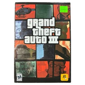 Grand Theft Auto III 3 Big Box (PC, 2002) – Complete With Poster & Manual